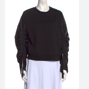 NWT 3.1 Phillip Lim long sleeve French terry pullover with gathered sleeves